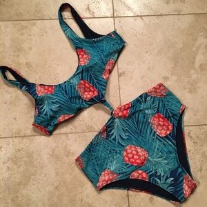 Faux bikini bathing suit